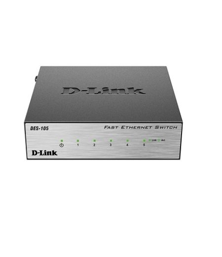 خرید و قیمت سوئیچ شبکه 5 پورت دی لینک D-link DES-105